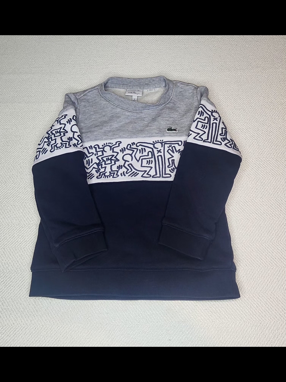 Lacoste/Keith Haring Kids Panel Crewneck Sweatshirt